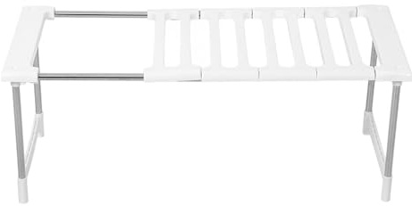 DIYEAH Soporte Ajustable para Microondas y Horno Estantería Metálica Resistente para Encimera y Fregadero Organizador Multifuncional de Cocina Rack Extensible para Almacenamiento
