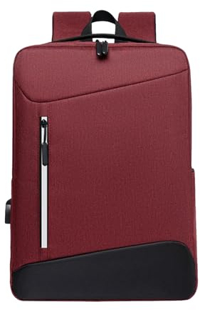SuperAuriga Laptop Backpack, Business Men's Backpack with USB Charging Port & Lock, Waterproof Travel Backpack, 15.6-inch Business Computer Backpack