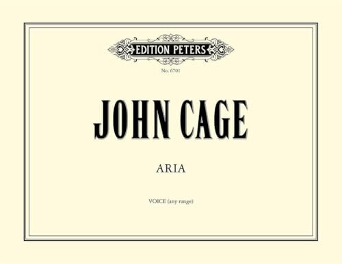 Partition classique EDITION PETERS CAGE JOHN - ARIA - VOICE(S) AND VARIOUS INSTRUMENTS (PAR 10 MINIMUM) Choeur et ensemble vocal