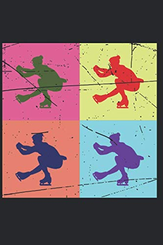 Notizbuch: Eiskunstlauf Notebook A5 liniert I Trainingstagebuch Geschenk für Eisläufer I Schlittschuh Eislaufen Logbuch I Tagebuch oder Journal für Training und Sport