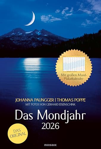 Das Mondjahr 2026 - Wand-Spiralkalender: mit Fotos von Gerhard Eisenschink - Das Original - Mit großem Mond-Plakat-Kalender