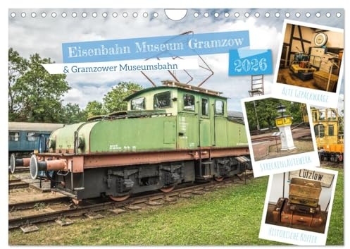 Eisenbahn Museum Gramzow (Wandkalender 2026 DIN A4 quer), CALVENDO Monatskalender: Das Eisenbahn Museum Gramzow ist für kleine und Große Eisenbahnfans ein tolles Erlebnis. (CALVENDO Mobilitaet)