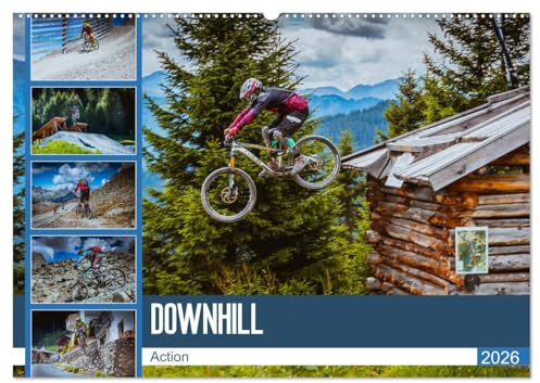 Downhill Action (Wandkalender 2026 DIN A2 quer), CALVENDO Monatskalender: Mit dem Bike in Action und am Limit, das ist Downhill (CALVENDO Sport)