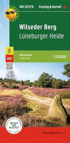 freytag & berndt Wanderkarte WKD 2579 Wilseder Berg, Lüneburger Heide 1:25.000: GPX Tracks, wasserfest und reißfest