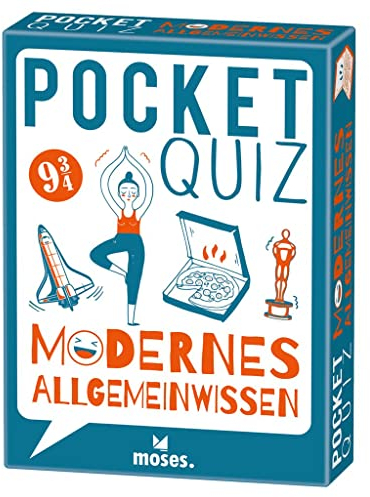 moses. Pocket Quiz Modernes Allgemeinwissen, 150 Fragen von Politik bis Popkultur, Für Kinder & Jugendliche ab 12 Jahren und Erwachsene