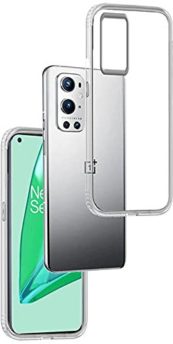 REY Coque pour ONEPLUS 9 Pro, TPU Transparent en Silicone, Ultra Fine 0.33mm
