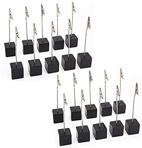 Dproptel 20Stücke Tischkartenhalter Memo Clip Halter Ständer Foto Clip Tabelle Zahl Halter Name Kartenhalter für Hochzeit Party Haus Dekoration