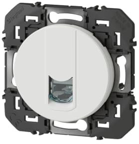 Legrand 600375 Prise blindée RJ45 catégorie6 STP dooxie, finition blanc