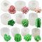 10pcs Cactus Succulent Plant Silicone Moulds for Epoxy Resin Casting Concrete Polymer Clay, Soap, Candle, Jewellery Making, Sugarcraft Cake Decoration