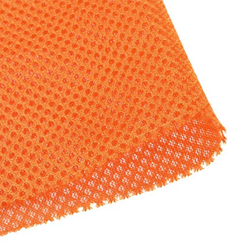sourcing map Orange Speaker Mesh Grill Cloth (not cane webbing) Stereo Box Fabric Dustproof Cloth 50cm x 160cm 20 inches x 63 inches
