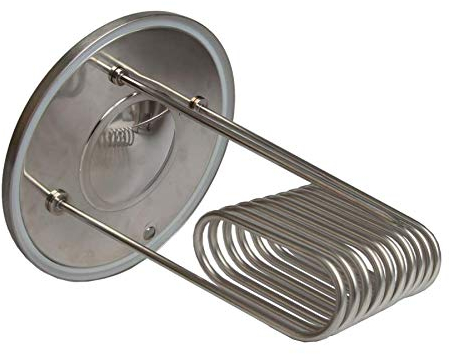 Brew Monk™ Kühlspirale für konischen Gärbehälter 30 l - Wasser - Kühlung für Jede Vergärung nutzbar * Würzekühler zur Tempertursteuerung während des Gärprozess