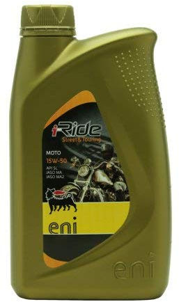 Eni i-Ride Street & Touring Moto 15W-50 teilsynthetisches Motorrad Motoröl 1l