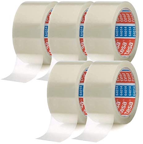tesa Paketklebeband (66 m x 50 mm) transparent (5 Rollen)