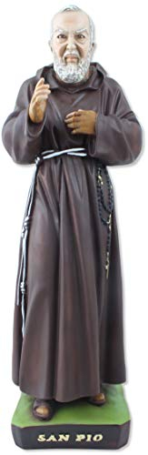 Statue des Heiligen Pio (Padre Pio) von Pietrelcina aus Harz cm 60 - Made in Italy