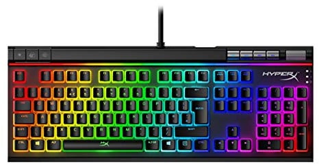 HyperX Alloy Elite 2 – Mechanische Gaming-Tastatur, roter Linearschalter, softwaregesteuertes Licht & Makro-Anpassung, ABS-Pudding-Tastenkappen, Mediensteuerung, RGB-LED-Hintergrundbeleuchtung