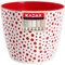 KADAX Blumentopf aus Kunststoff, ⌀ 11 – 21 cm, 5 Farben, einfacher Topf, robuster Pflanztopf, Pflanzkübel, runder Blumentopfschutz für Farn (⌀ 13cm, Rot)