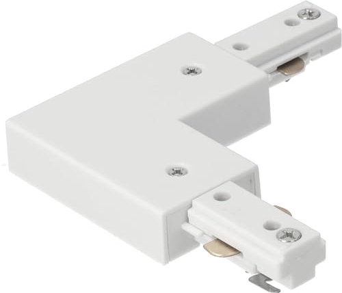 EDO Eckverbinder für Schiene System MEVA PRO L Connector White Beleuchtungssystem Schienenbeleuchtung Schienensystem Stromschienen-Verbinder L-Form Weiß