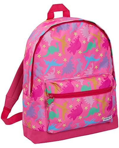 ScruffyTed Dinosaurier-Mädchen-Rucksack für Kinder, große Kapazität, Reiserucksack, Kindergarten, Schultasche, rose, Einheitsgröße