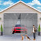 Zanzariera Magnetica per Porte 215x235 cm Zanzariere Tenda Rete Anti Zanzare Insett, Tenda Zanzariera per porta balcone porta seminterrato e porta finestra, Versione-2023 Grigio