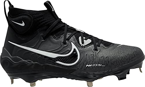 Nike mens Cleats, Black/Dark Smoke Grey/Light Smoke Grey/White, 7.5 UK