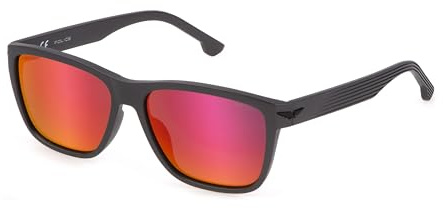 Police SPLB38E TAILWIND 3 Unisex Polarisierte Sonnenbrille, T17P 56, Mattgrau, 56, Mattgrau, 56, Mattgrau, 56, Matt Grau, 56 EU