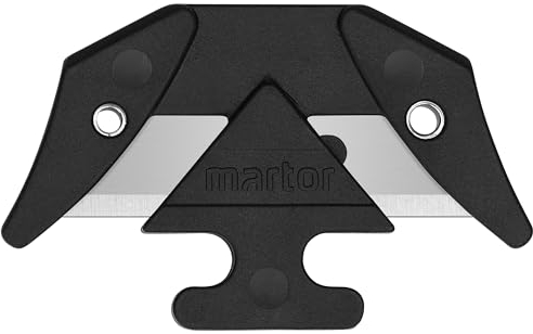 MARTOR 10 x LAMA SECUMAX, lame di ricambio per cutter, coltelli di sicurezza, 25,8 mm, affilate, riutilizzabili su 2 lati, NR. 3448
