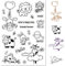 craspire Bauernhof-Tier-Stempel, Durchsichtig, Bauernhof, Kuh, Schaf, AFFE, Löwe, Kaninchen, Transparente Silikon-Siegel, Stempel Für Journaling, Kartenherstellung, DIY, Scrapbooking, Handgefertigtes