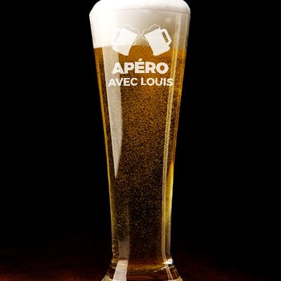 CADEAUX.COM - Verre à bière personnalisé flûte - Apéro