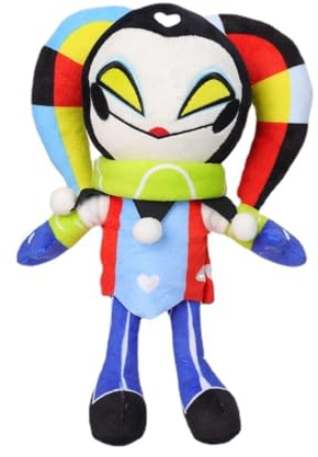 MayDee Helluva Boss Plush Weich Kuschelige Clowns Plüschtiere Süße Helluva Boss Stoffpuppen 30cm Kinder Teenager Geschenke Schlafzimmer Sofa Dekoration, Mehrfarbig