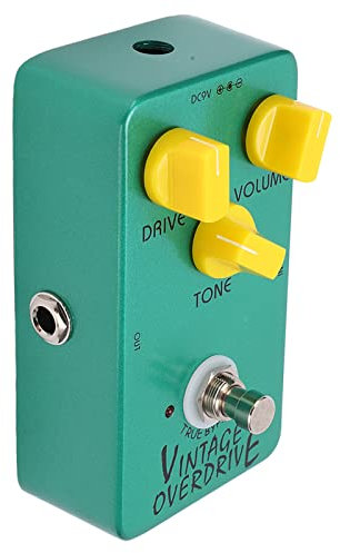 Vintage Overdrive Vintage Overdrive Pedal Overdrive Effektpedal Pedal E-Gitarre Pedal Classic Tube Screamer Effektpedal True Bypass für E-Gitarre JF-01