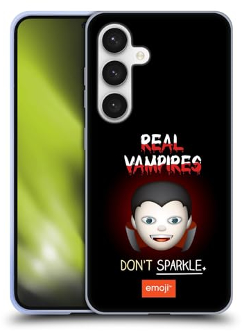 Head Case Designs Offizielle Emoji® Echte Vampire Halloween Parodien Soft Gel Handyhülle Hülle kompatibel mit Samsung Galaxy S24 5G