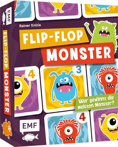 Edition Michael Fischer / EMF Verlag Memo-Spiel: Flip-Flop Monster: Wer gewinnt die meisten Monster? Das lustige Spiel ab 6 Jahren