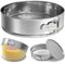 ZeroPone 9 Inch 304 Stainless Steel Springform Pan with Removable Bottom, Nonstick Round Spring Form Cheesecake Pan with 30 Pcs Parchment Paper Liners