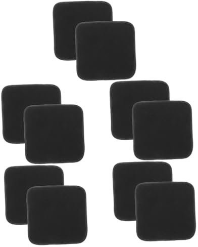 BESPORTBLE 5sets Bowling Supply Compact Bowling Ball Towel Pad Microfiber Cleaning Pad for Indoor Bowls Durable and Reusable 2pcs*5