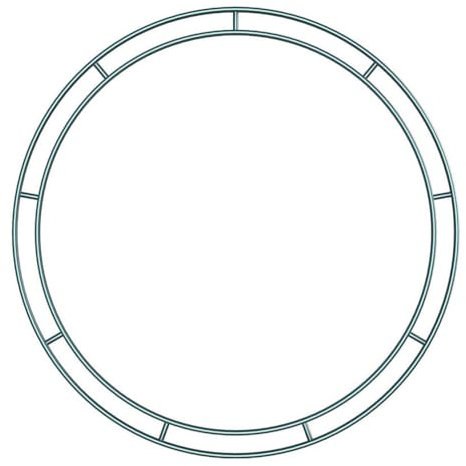 Amosfun Ghirlanda in Ferro Battuto Verde 30X30Cm Per Decorazioni Natalizie E Fai-Da-Te Ideale Per Creazioni Festive