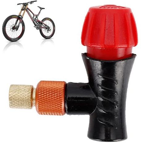 IUSOT Fahrradpumpe Alle Ventile CO2 Kartusche Fahrrad Pumpe,CO2 Inflator Kit Für Mountain- und Rennräder,Mini Luftpumpe Kompatibel mit Presta Ventile für Bälle