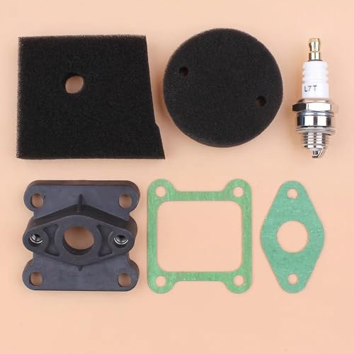 EGHrett Kit guarnizioni Candela collettore aspirazione Filtro Aria Adatto Robin NB411 NB 411 decespugliatore a 2 Tempi Motore tagliaerba Accessoires