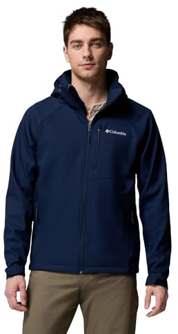 Columbia Cascade Ridge III Softshell, Abenteuerbereite Jacke Merkmale: Wasserabweisend, Abnehmbare Kapuze, Verstellbarer Saum, Sichere Taschen, Kinnschutz - Herren