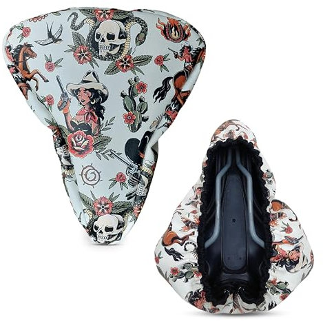 Ikuri Sattelschoner Sattelbezug Regenschutz Sattelschutz aus wasserabweisender Plane - Cowgirl