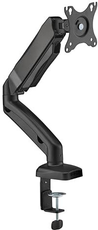 METRONIC 451076 Support Bras Articulé pour Ecran - Moniteur PC de 17 à 32 Pouces (43-81 cm) jusqu'à 9 Kg VESA Max : 100x100 - Rotation & Inclinaison - Noir