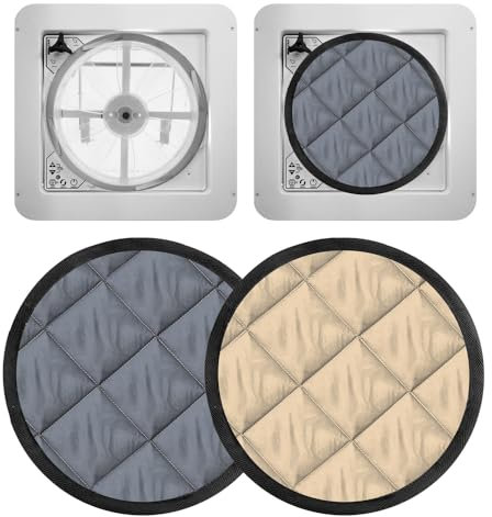 ISOCAMP® Maxxfan Deluxe Magnetic Thermal Mat for Roof Hood, Window Insulation, Thermal Protection Curtains, Blackout, Colour: Grey/Black
