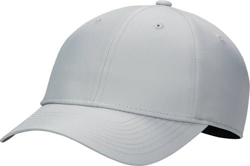 Nike Dri-Fit Club Strukturierte Cap Mit Leerer Vorderseite, Lt Smoke Grey/Black, FB6452-077, M/L