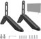 Base porta TV da tavolo, regolabile e rialzabile, da rack per televisore a schermo, robusto supporto per TV da piccoli a grandi televisori, veloce da montare e usare, 26 cm, per TV