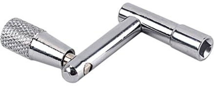 OFFIGAM Z-form Metall Trommelschlüssel Robuster Stimmschlüssel Für Schlagzeug-accessoires Silber Ergonomischer Und Rutschfester Griff Für Trommel-sets