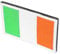 Veemoon Jackenflicken Irische Flagge Patch Flaggen Abzeichen Irland Abzeichen Irische Flagge Aufnäher Flaggen Sticker irischer Aufnäher zum Aufbügeln Aufnäher für Schuluniformen Nylon