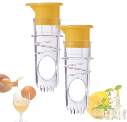 Arturo Lo Spremi Agrumi Del Futuro, Portatile Spremi Limone Con Tappo A Vite E Filtro Integrato (Giallo*2)