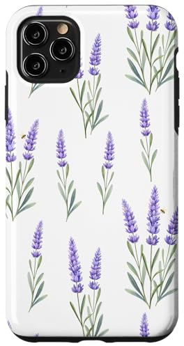 Aesthetic Watercolour Lavender pattern. Case for iPhone 11 Pro Max