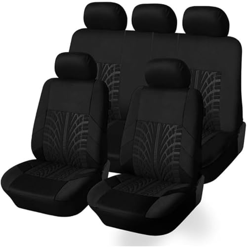 WXEXUDIN Auto Sitzbezug Für Hyundai i10 i-10 / i10 N Line 2013-2024,Vorne Und Hinten Auto-Schonbezüge Set Wasserdichtes Atmungsaktiv Autositzbezüge Sitzschutz Zubehör,A/Black