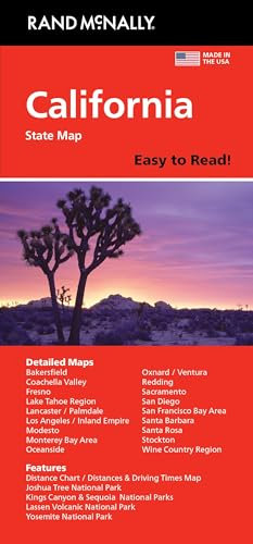 Rand McNally Easy to Read: California State Map