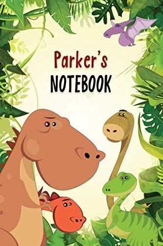 Parker’s Notebook: Personalized Dinosaur Journal for Boys